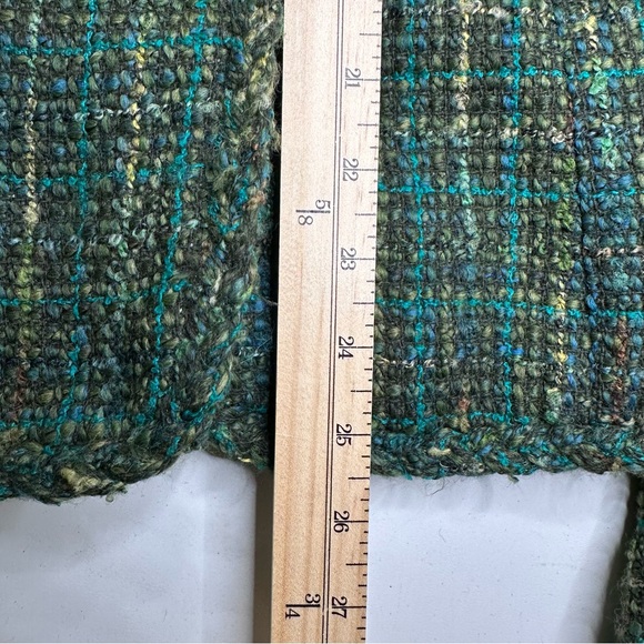 Madison Studio Tweed Wool Blend Blazer Jacket Sz 8 Contrast Lining Academia READ - Picture 16 of 16